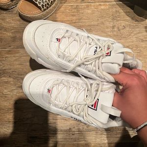 Fila white sneakers